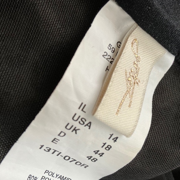 Gottex ladies strapless leopard print with floral bodice bathing suit, - Picture 4 of 5